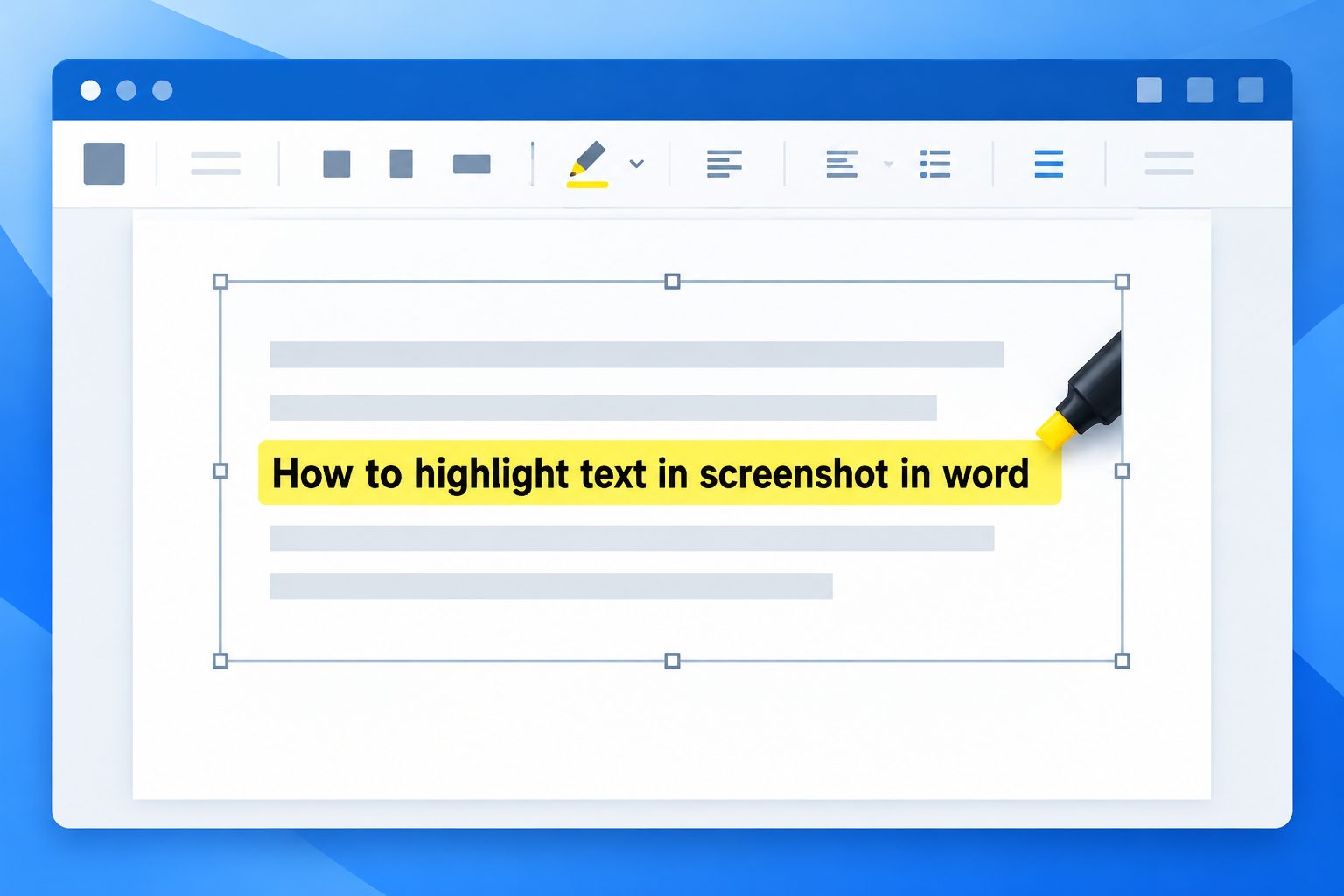 how-to-highlight-text-in-screenshot-in-word-e2287 Highlighting text in a screenshot in Microsoft Word